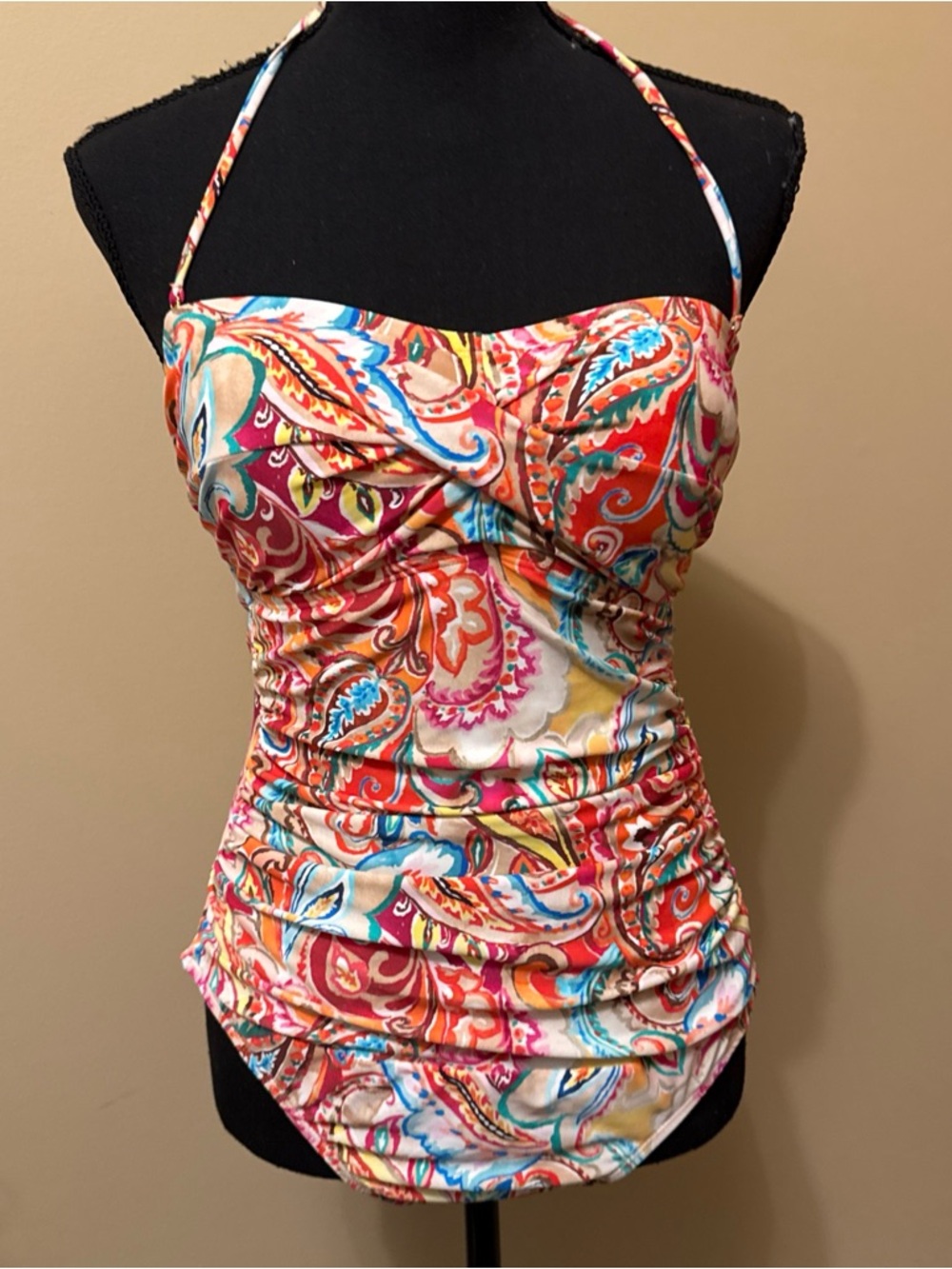 Ralph Lauren Multicolor Paisley One-Piece Swimsuit